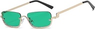 Retro Rectangular Sunglasses Women Men Vintage Fashion Small Glasses Trendy Square Half Frame Sungla