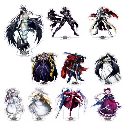 15cm Hot Anime OVERLORD Figures Albedo Cosplay HD Acrylic Stands Model Exquisite Desk Decor Prop Dec