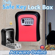 Wall Mounted Security Key Safe Box Password Key Storage Box Key Lock Box Password Safe Key Lock Box 