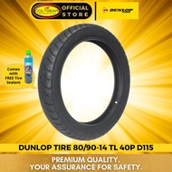 DUNLOP TIRE 80/90-14 40P D115 (Tubeless)