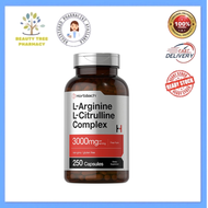 Horbaach L-Arginine L-Citrulline Complex 3000mg 250 capsules