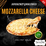 FROZEN MOZZARELLA CHEESE 2KG/PKT HALAL/ FROZEN FOOD EMBORG