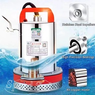 12V Deep Well Pumping Pump DC Submersible Stainless Steel Pump Irrigation 1-inch Water Pump