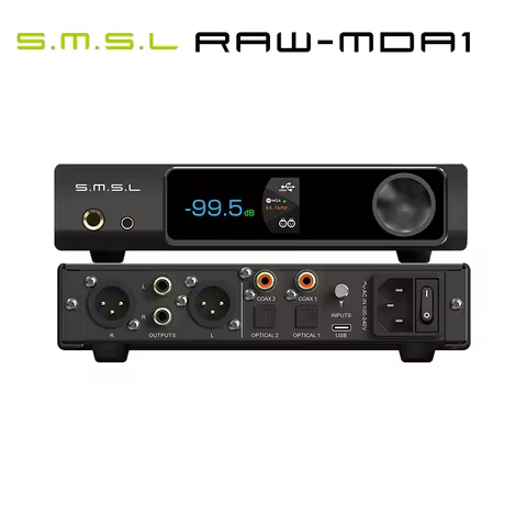 SMSL RAW-MDA1 Dual ES9039Q2M Decoder support MQA MQA-CD LDAC Bluetooth 5.1 Hi-res DAC with Remote Co