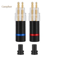 Camphor  2Pcs Earphone Cable Pin Plug Connector for Sennheiser HD650 HD600 HD580 HD25