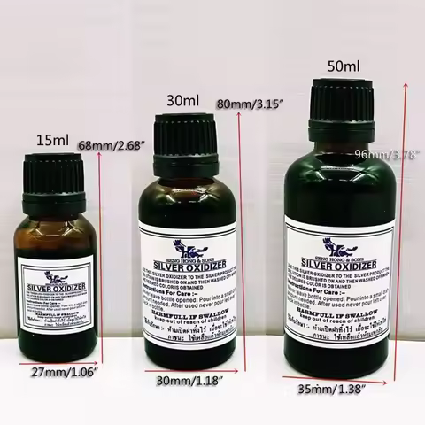 15g-50g Silver Oxidizer SolutionSterling Blacken Gel Vintage Black Oxidized Jewelry Making Antique L