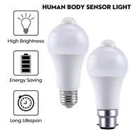 E27/B22 PIR Motion Sensor LED Smart Bulb Globe Auto ON/OFF Energy Saving Light