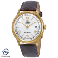 Orient FAC00007W0 Analog automatic 2nd Generation Bambino Silver Dial Gold Tone Mens Watch