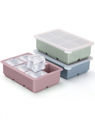 1PC Large Ice Cube Trays For Whiskey Big Silicone Ice Cube Trays 2Inch - Huge Square Ice Cubed Tray 