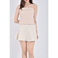 ((S) anden hud Cotton Spaghetti Strap Apricot Top Second-Hand Clothes