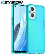 KEYSION เคสโปร่งใสกันกระแทกสำหรับ OPPO Reno8 Z 5G 8 Lite 7 Pro 7 Z ซิลิโคน TPU นิ่มใสฝาครอบโทรศัพท์ส