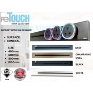 [SIRIM APPROVED] Retouch Power Track 32A and Socket Switch Universal / Double USB / USB Type A+C