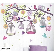 Wall Sticker Size 60x90 Wall Sticker Colorful cage wall AY993