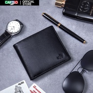 CARTELO กระเป๋าสตางค์ผู้ชาย PU Leather Small Coin Wallet กระเป๋าสตางค์ขนาดเล็กสำหรับธุรกิจ （มอบกล่อง