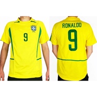 World Cup 2002 Retro Brazil Jersey Home Ronaldo Football Tshirt Soccer Tee Player Version