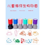 teacher stamp rantai basikal Pelajar comel, setem menyeronokkan, tadika, bab bayi, ketam haiwan laut