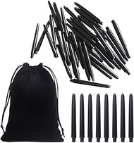 150 pieces black dart rod and 1 piece velvet bag, plastic dart rod, dart accessories, durable dart r