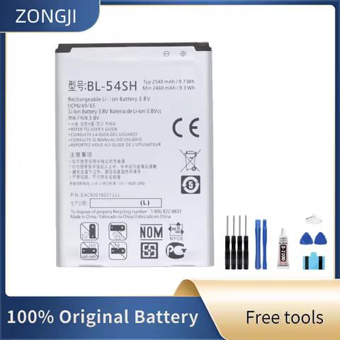 ZONGJI New Compatible Battery For LG G3 Mini G3s G3c G2 F320 F340L H522Y F260 D724 D725 BL-54SH 2540