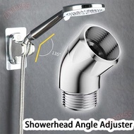 ZHAOX Showerhead Angle Adjuster, 135 Degree Universal Port Shower Angle Controller, 1/2-inch Elbow H