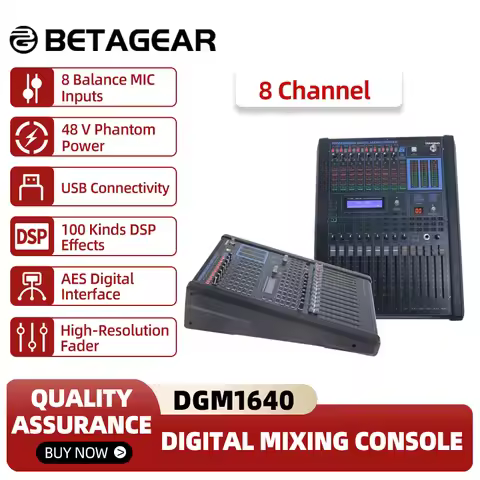 Betagear Mixer Digital Profissional Audio Console DGM0840 Dj Equipment 8 Channel Consola Mixing Desk