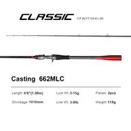 CLASSIC Spinning Casting Fishing Rod 1.98m 2.1m LS Guide High Carbon Lure Rod Long Casting Lure Rod