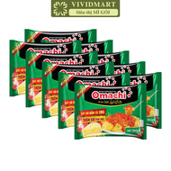 [SET 10 GÓI] - MASAN - Mì trộn Omachi 3 vị: Tôm phô mai trứng muối Xốt Spaghetti Thịt xiên nướng Mì 