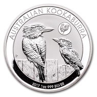 2017 Perth Mint Australia Kookaburra Rooster Privy 1 oz .999 Silver Coin BU 1oz