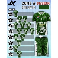 NEVER GIVE UP ชุดกีฬา Zone A ใส่เล่นกีฬา เตะบอล ใส่ออกกำลังกาย ราคาถูก