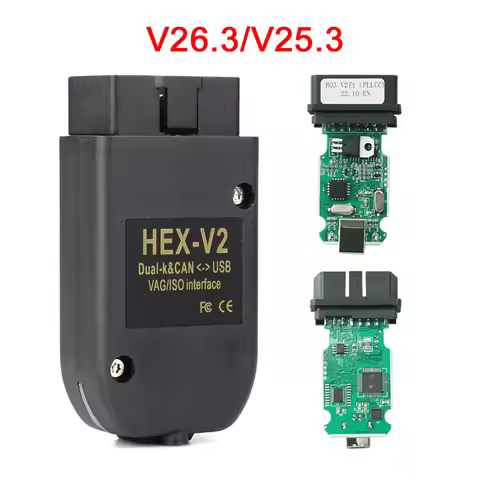 v26.3 Vagcom Vag Com Hex V2 22.3 21 9 Interface Can Original Diagnostic Tool French for Vw Aodi Skod