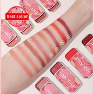 3In1 Clay Lipstick &amp; Blush &amp; Eyeshadow Waterproof Long Matte Lip Nude Lip Tint Lasting Makeup J4M6