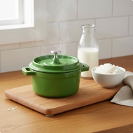 Enamel Coated Enameled Cast Iron Pot Even Heat Distribution Enameled Cast Iron Dutch Oven Easy to Cl
