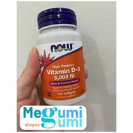 WHOLESALE Now Foods Vitamin D3 5000 IU - Vit D D-3 5000IU Bones and Immunity 120 Softgels