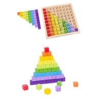 99 Multiplication Board Game Wooden Montessori Kids Learning Educational Toys Math Counting Hundred 