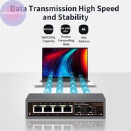 Alittlesetrtop 2.5Gbps Ethernet Switch 4 Port 2500Mbps Network Switcher 2 Port 10G SFP+ Slot Home La