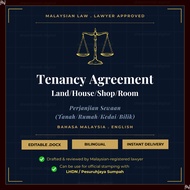 Perjanjian Sewa Rumah | Residential Tenancy Agreement | Lawyer Approved | Bilingual (BM + ENG)