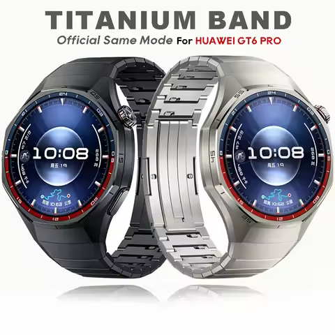Original 1:1 No Gaps Titanium Strap for Huawei Watch GT 6 Pro 46mm Metal Luxury Bracelet belt correa