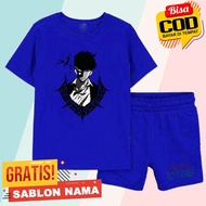 Solo Leveling Kids T-Shirt Set Custom Solo Leveling Boys & Girls T-Shirt Pants Set