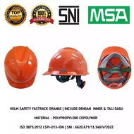 LOKAL MSA Helmet + Fastrack + Nylon Chin Strap MSA Project Helmet fast track Orange MSA Local Helmet