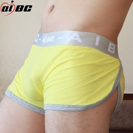 Aibc Men's Shorts Home Pants Casual Pure Cotton Silver Belt Split Comfortable Sexy Men's Underwear