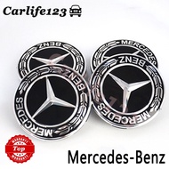 4pcs 75mm Mercedes Benz Wheel Hub Cap Car Tire Center Rim Caps Replacement For A B C E S ML GL