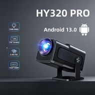 HY 320 Pro 4K Android 13.0 Projector Native 1080P 1500ANSI Dual Wifi6 BT5.2 1920*1080P Portable Proj