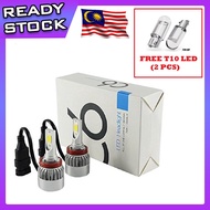C6 ORIGINAL HEADLIGHT COD LED H1 H3 H4 H7 H11 FOG LIGHT BULB FOG LAMP 2PCS [FREE 2 2021 LED BULB]