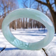 Laokeng Burmese Ice Seed Sunny Bottom Jade Bracelet Light Green Floating Flower Jade Bracelet Gift P