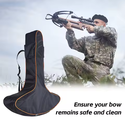 Canvas Crossbow Bag T Shape Archery Bow Carrier Bag with Backpack Straps for Outdoor Archery Hunting