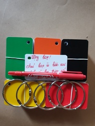 [HCM]500 thẻ flashcard trắng 5x8 cao cấp rất dày ivory 350gsmtặng kèm khoen bìa