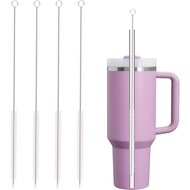 Straw Cleaner Brush for Stanley, 4Pcs Reusable Extra Long Straw Cleaning Brush for 14oz 20oz 30oz 40