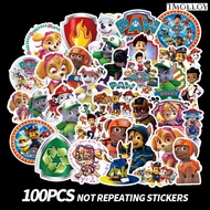 [T] 100Pcs/Set PAW Patrol Stickers Waterproof Stickers Decal for Toys