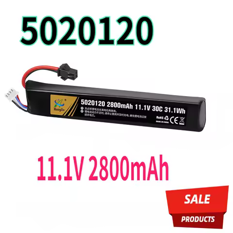 11.1V 2800mAh 5020120 Water Gun upgrade LiPo Battery For Airsoft BB Air Pistol Electric Toys Gun Par