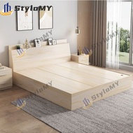 Double Panel Bed Storage Bed Super Single Bed Tatami Bed Storage Bed Frame Queen Bed High Box Storag