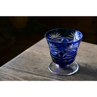 Japanese Goblet Kiriko Glass Cup Candle